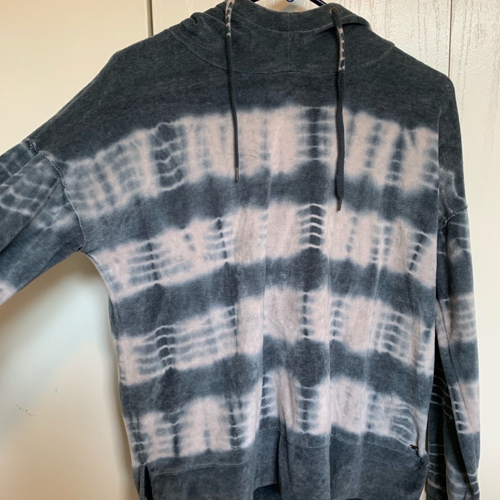 Fuzzy tie dye hoodie
